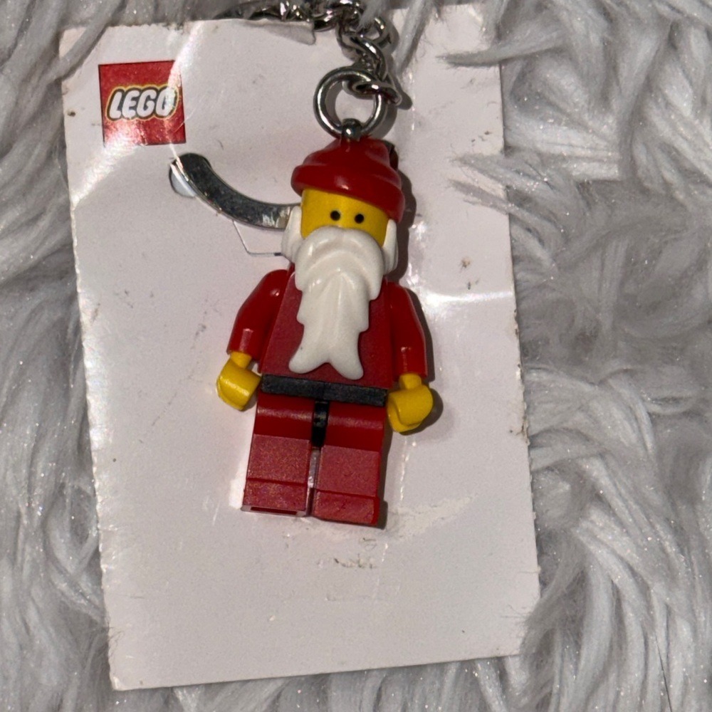 LEGO Santa Claus Minifigure Keychain Red Holiday‎ Christmas 850150 2009 NWT